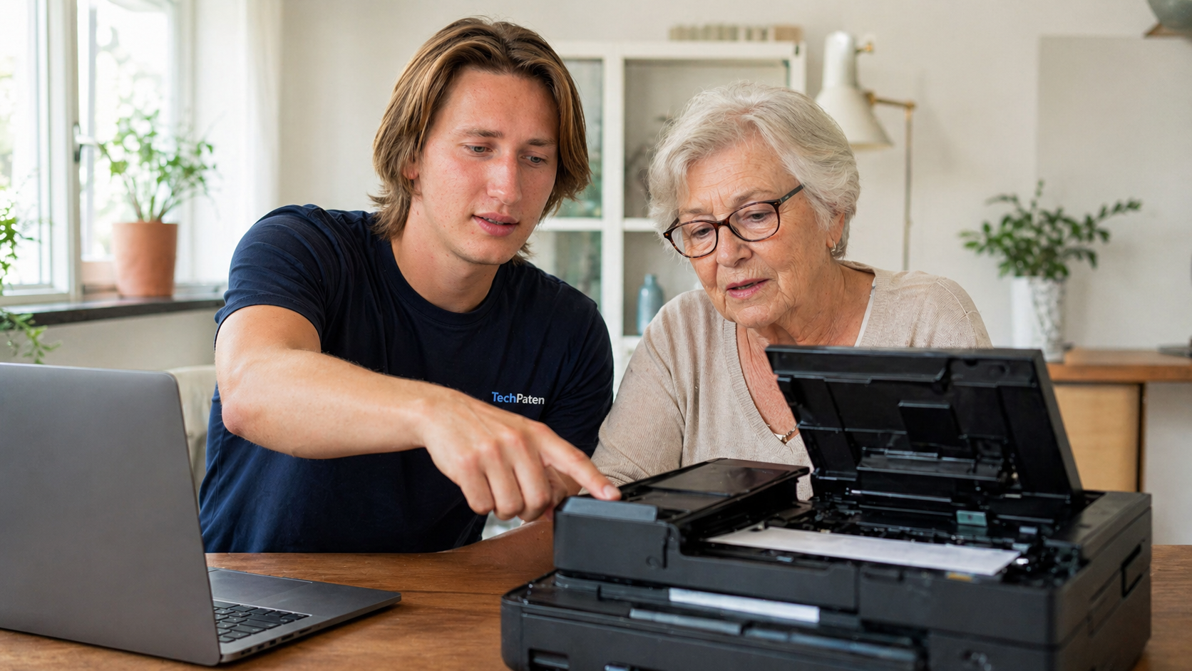 Druckerhilfe für Senioren vor Ort