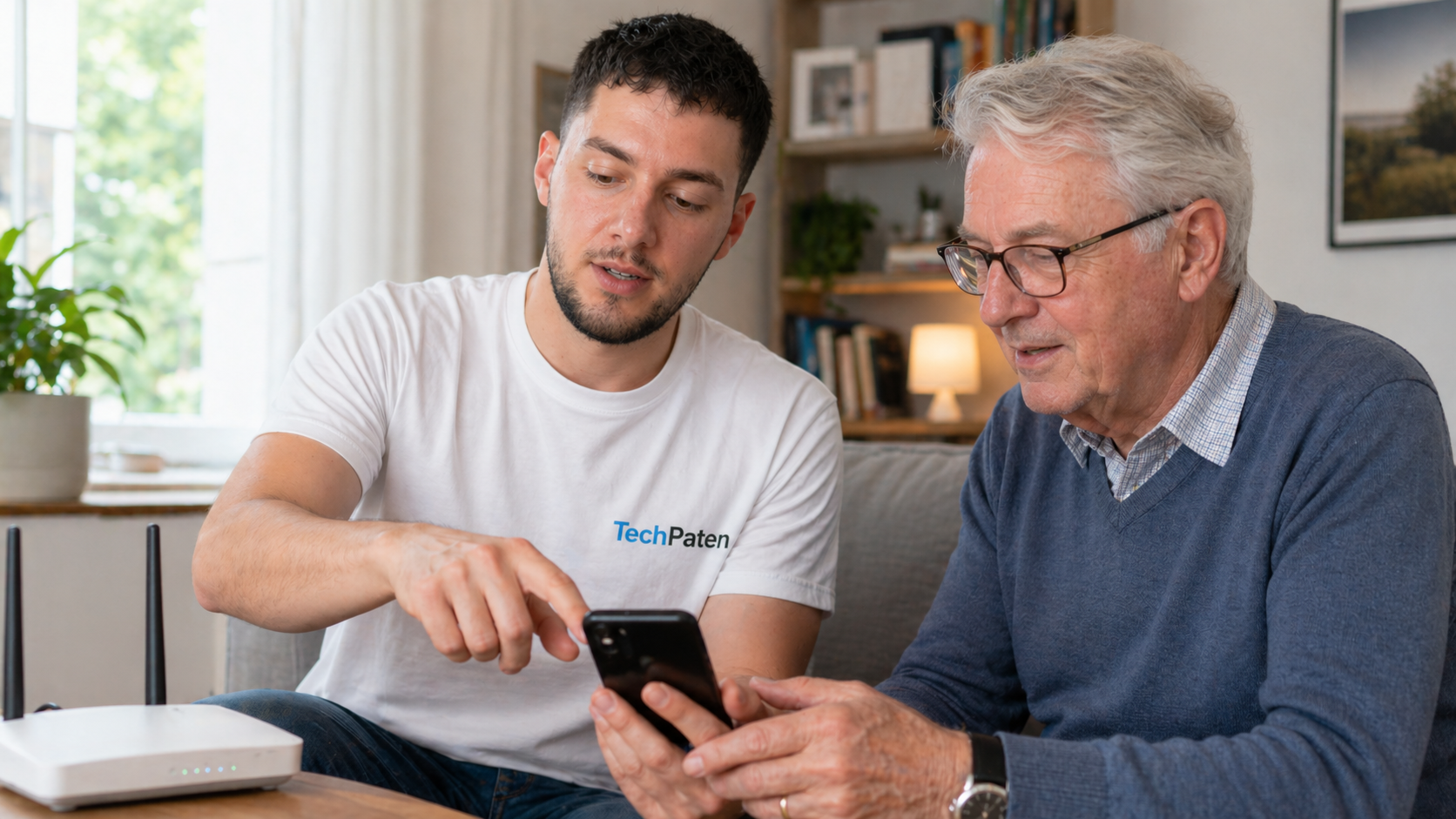 WLAN Hilfe für Senioren zuhause